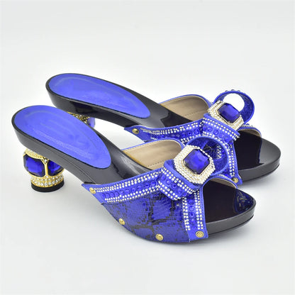 New Nigerian Women Party Pumps High Heels Designer Shoes Women Luxury 2025 Italian In Women High Quality African Wedding Shoes