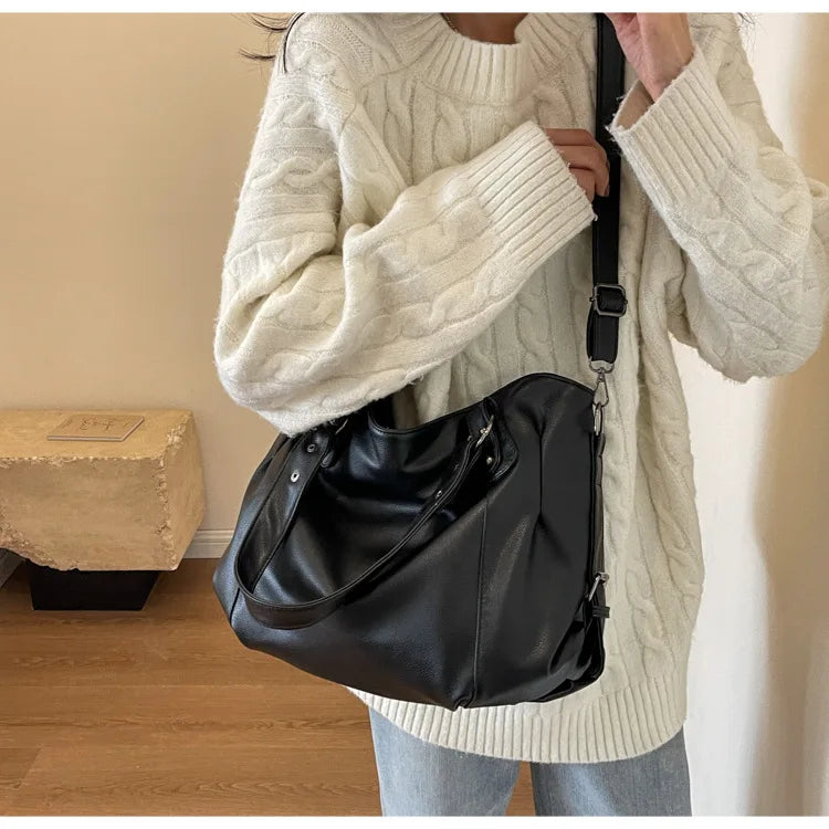Female Hobo Handbag Large Capacity Shoulder Bags Big Stylsih Tote Bag Ladies Soft Leather Hobos Messenger Bags Women Сумочки