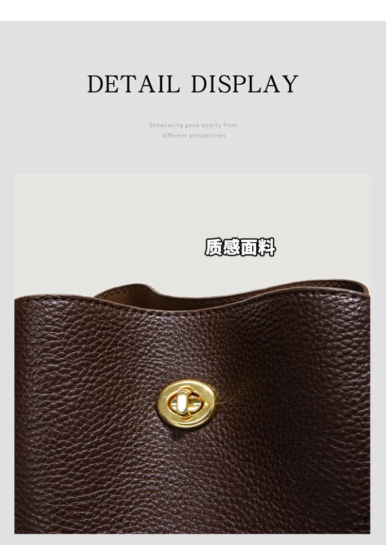 Fashion PU leather Women Handbags Large Capacity Fashion female Bucket Shoulder Bag Elegance ladies messenger bag burgundy totes