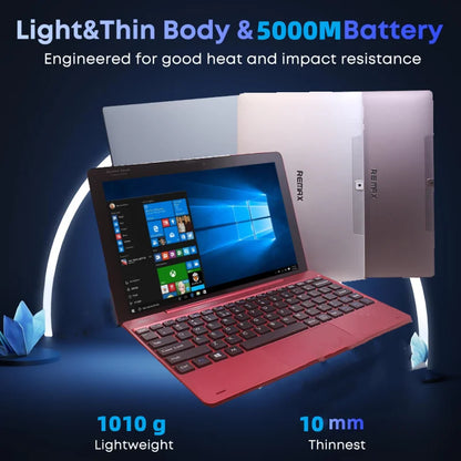 Detachable 2 in 1 RE101 10.1' Windows Laptop Tablet, Intel X5-Z8350, 2GB DDR 32GB ROM HD IPS Screen Dual Camera, HDMI-Compatible