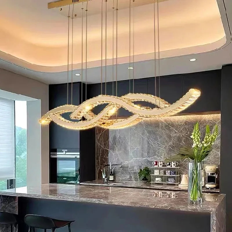 home decorationPendant lights, luxury crystal living room chandelier, dining room Pendant lamp, ceiling light, indoor lighting
