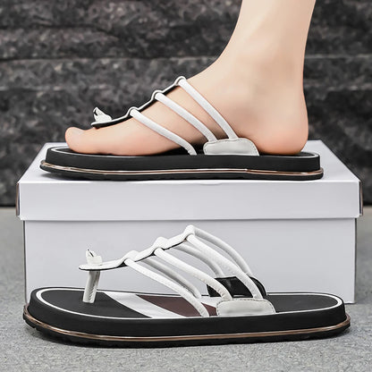 Stylish Summer Slippers for Men Outdoor Soft Sole Slides Leisure Walk Male Flip Flops Mens Casual Beach Shoes Sandals Sandalias