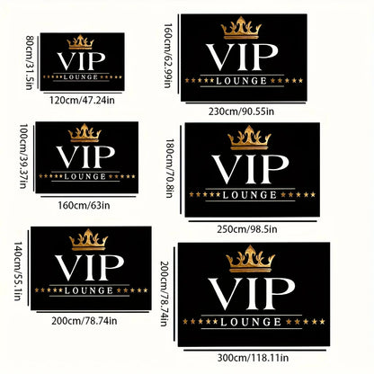 VIP Royal Crown Floor Mat - Non-Slip Rug with Elegant Design for Living Room Office Lounge, Premium Home & Commercial Decor