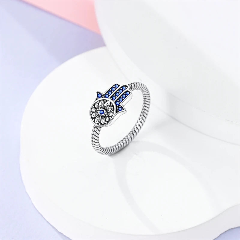 Rings Hot Sales 925 Sterling Silver Love Heart Sun Moon Star Iris Adjustable Rings For Women Wedding Birthday Party Jewelry Gift