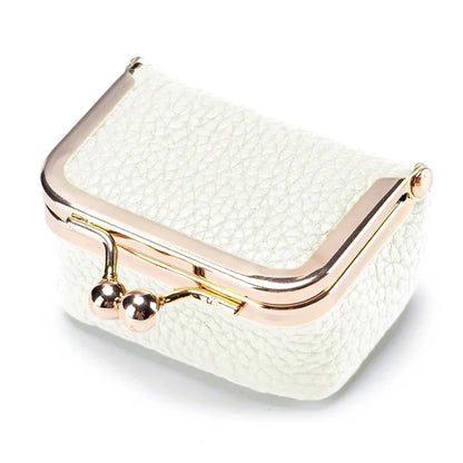 Women Wallets Small Genuine Leather Jewelry Bag Mini Headphone Bag Ring Necklace Earring Accessory Box Storage Bag Coin Purse
