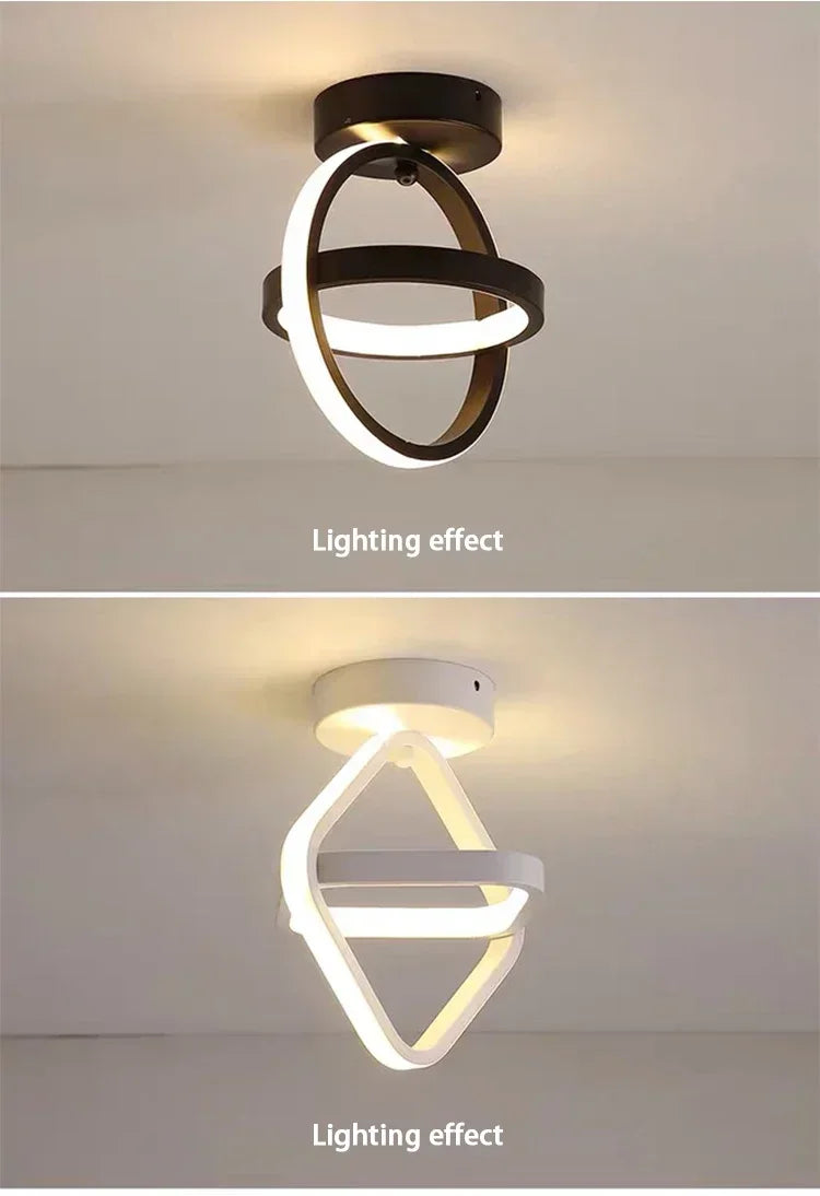 LED Strip Aisle Ceiling Lights Modern Minimalist Living Room Lamps For Balcony Entrance Staircase Home Decor corridor lamp
