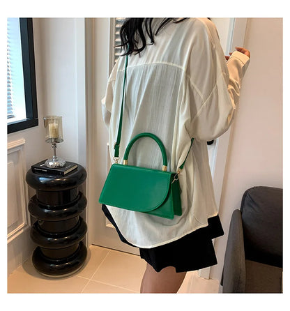 Texture Small Bag for Women, New Trend This Year Solid Color Crossbody Bag, Fashionable Hand-held Small Square Bags Trend