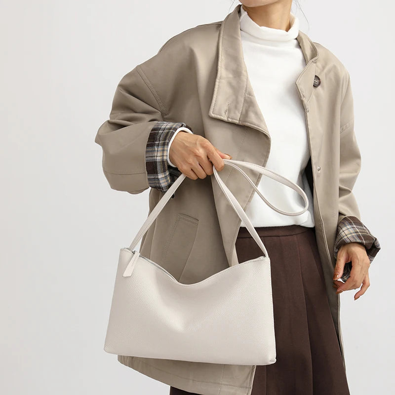 100% Genuine Leather Shoulder Crossbody Bag For Women Sac 2025 High Quality Cow Leather Ladies Handbag Luxury Female Tote Bags