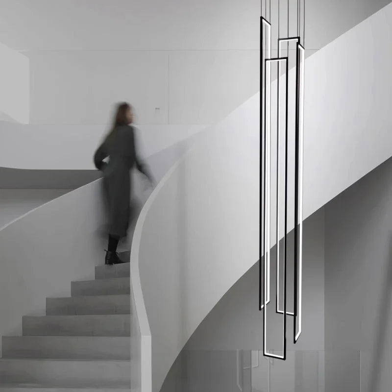 Modern Stair Chandelier Pendant Lights Indoor Lighting Ceiling Lamp Hanging Light Led Chandeliers for Living Room Indoor Lightin
