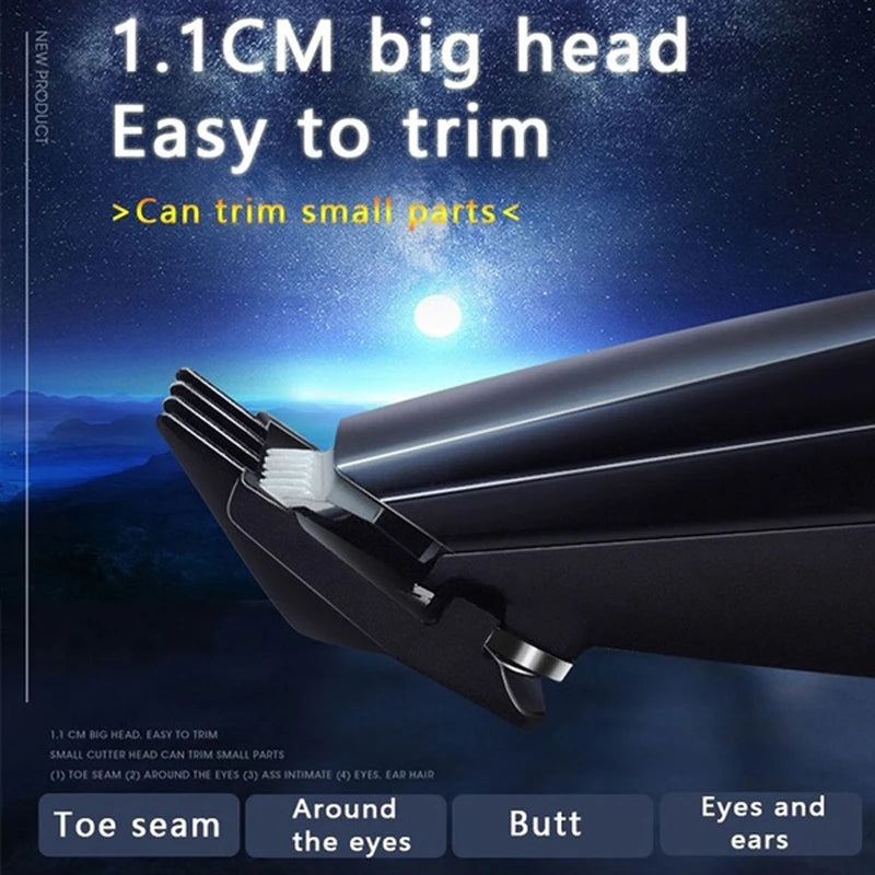 Electric Pet Clipper Grooming Kit for Dogs Reachageable Trimmer Haircut Cat Hair Cutting Remover Quiet Nail Grinder Machine Set