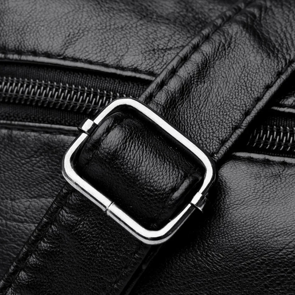 Fashion Soft Leather Crossbody Bags for Women 2026 Casual Female Multi Pocket Messenger Bags Retro Handbags Ladies Shoulder Bags