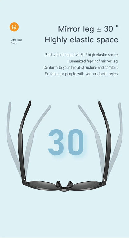 2026 New Smart Glasses Bluetooth 5.3 Music Control Wireless Call Answer Anti UV Sunglasses Camping Cycling For Men Women