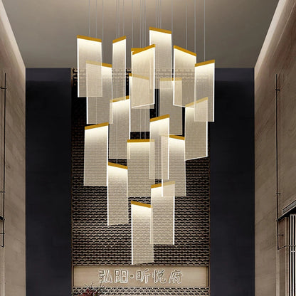 Modern home decor led lights pendant light lamps forstaircase Chandeliers for living room hanging light indoor lighting