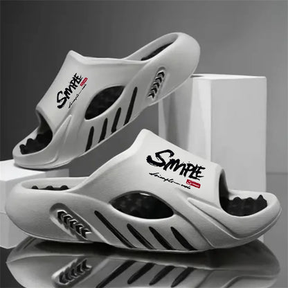 Men's Slippers EVA Non-slip Slides Fashion Casual Slippers Comfortable Men's Slides Sport Sandals Outdoor Hole Shoes Big Size