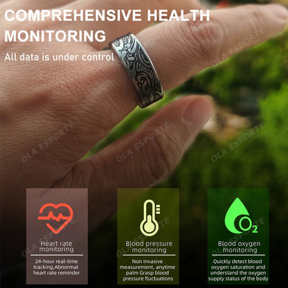 2026 Smart Ring Heart Rate Blood Pressure Blood Oxygen Sleep Monitoring Step Counting Activity Tracking Shared Waterproof Ring