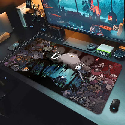 XXL New Game Wallpaper Hollow Knight Mousepad Laptops Keyboard Pad Mouse Pad Carpet Computer Accessories Non-slip Cool Desk Mats