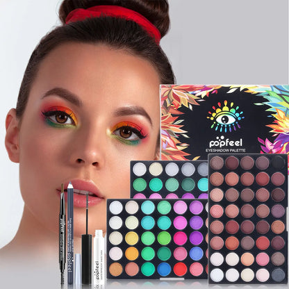 POPFEEL Complete Holiday Makeup Gift Set – Perfect Surprise for Friends and Family, Easy to Use for a Stunning Transformation.
