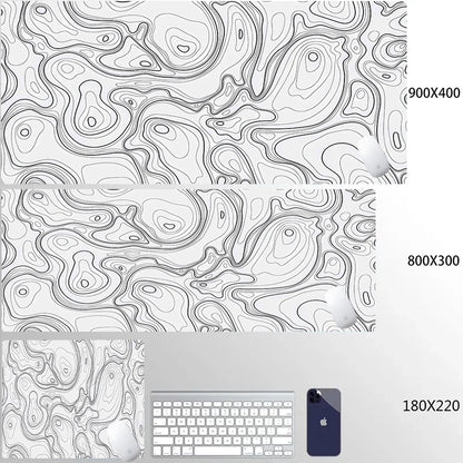 Computer Mouse Pad Strata Liquid Gaming PC Deskmat Laptop Pc Accessory Non-slip soft Mat XXL size Mousepad Large 900x400 Mats