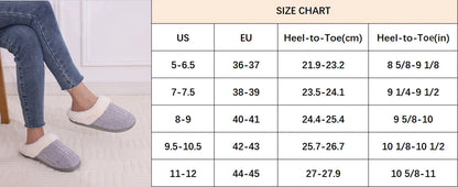 Pallene Winter Women's Fur Slippers Soft Sole Memory Foam Indoor Cotton Shoes Plush Lining Knit Slides Fluffy Men House Slippers