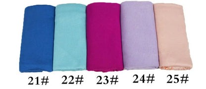 Ramadan Modal Cotton Jersey Hijabs For Woman Long Muslim Shawl Plain Soft Turban Niqab Head Wraps Scarf Women Hijab