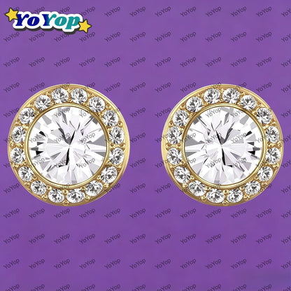 Best Seller 2026  Original Crystal  Round  Jewelry Set,Necklace Earring Bangle,Light luxury Elegant High-end Wedding Jewelry Set