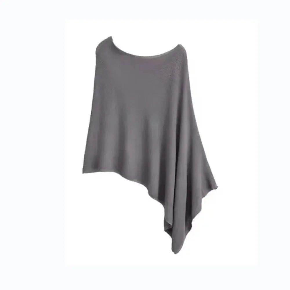 Trendy Loose Irregular Cape Shawl Thin Sun Protection Shawls Ice Silk Sunscreen Scarf