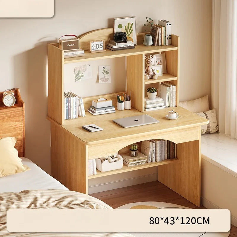Home Desk Bookcase Integrated Simple Desktop Student Study Table Bedroom Dresser Locker Computer Desk