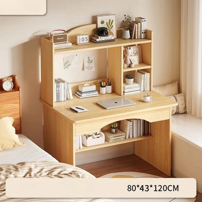 Home Desk Bookcase Integrated Simple Desktop Student Study Table Bedroom Dresser Locker Computer Desk