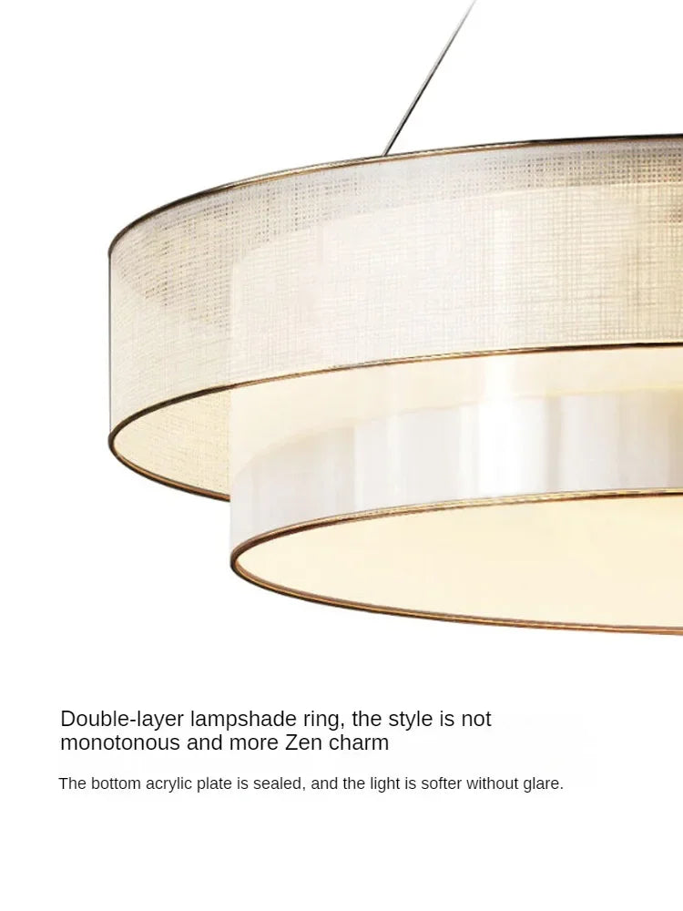 Nordic Fabric Art Led Pendant Lights For Living Dining Room Kitchen Coffee Tables Bedroom Chandelier Home Decor Light Fixture