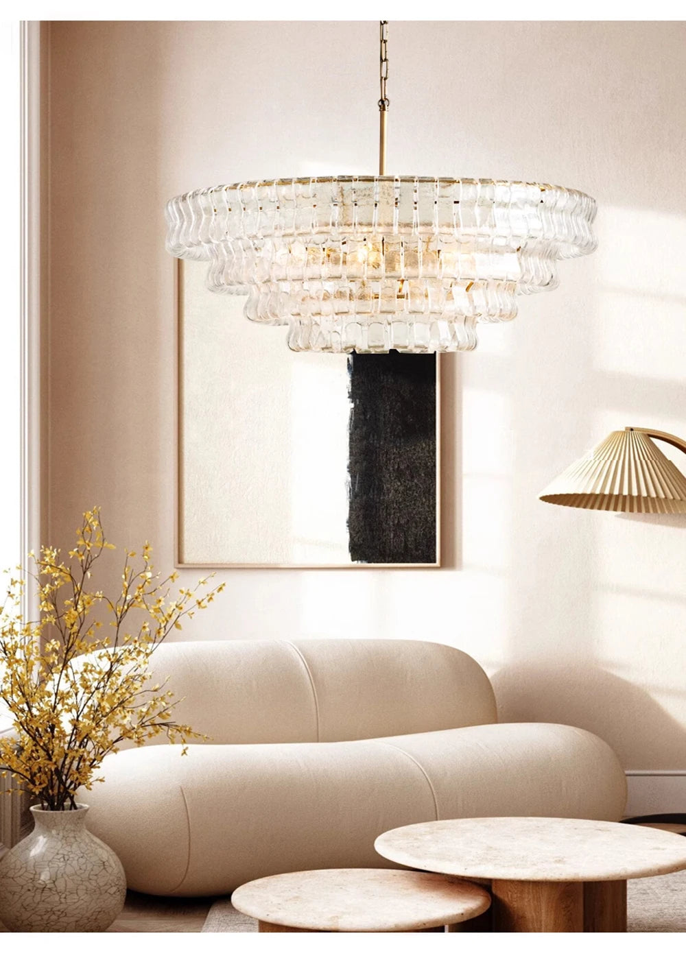 Glass Chandeliers Lights 2026 Classic Round Hanging Lamps for Ceiling Home Decoration Lighting Gold Lustres Lamparas De Teto
