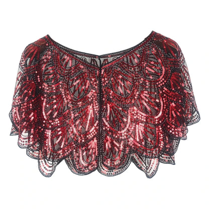 Sequins Lace Shawls Palaces Styles Women Shawls Sunscreen Hollows Out Cloak Tippet For Ladies Shawls Stylish Layering Women's