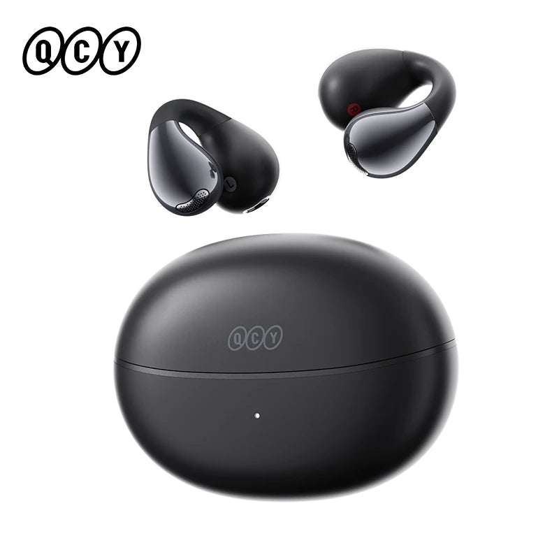 QCY Crossky C30S Open Ear Wireless Earphones Hi-Res with LDAC Ear Clip Earbuds Bluetooth 6.0 Clip On OWS Sports Headphones 40Hrs