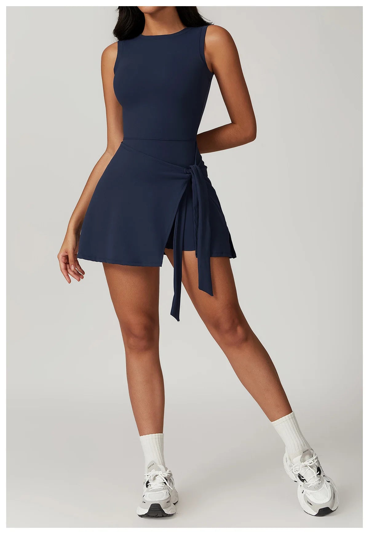 Romper Backless Set Long Sleeved Gym Sports Fitness Bodysuit Siamese Sportswear Women Clothes Jumpsuit Skirt Playsuit Yoga Suit