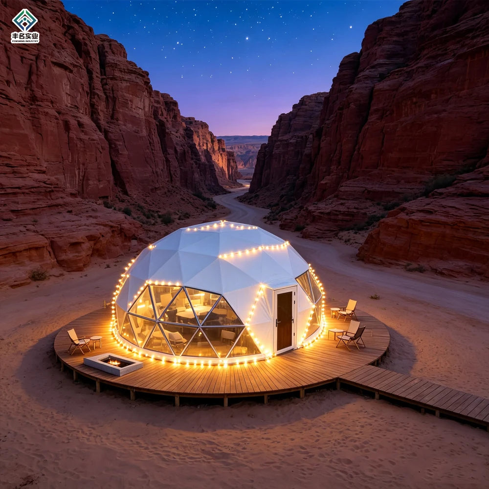 Luxury Modern Transparent PVC Four-Season Custom Garden Hotel Igloo Glamping House Geodesic Dome Tent