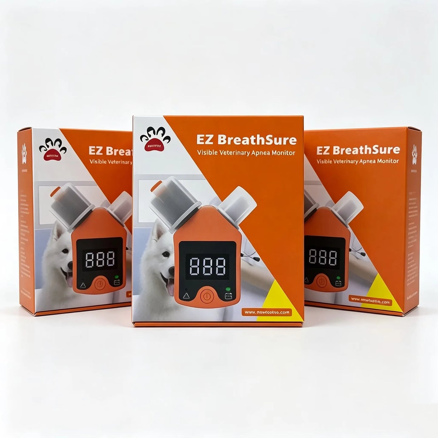 Rechargeable respiratory alarm for animals, anesthesia circuit monitor for cats and dogs, animal respiratory monitoring device