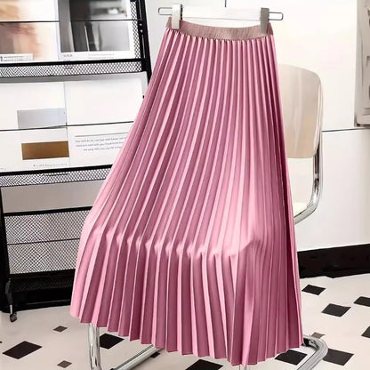 Fashion Elegant Pleated Skirt for Women Faldas Vintage Saias Party Goth Skirts Ropa Mujer Casual Jupe Femme Harajuku Streetwear