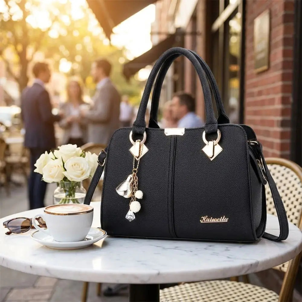 Fashion PU Leather Ladies Hand Bags Large Capacity Casual Versatile Hand-Held Shoulder Bag Messenger Bags Women
