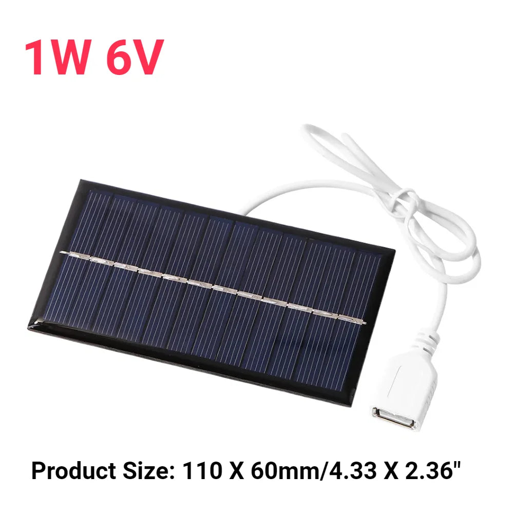 10W 5V Portable Solar Panel USB Battery Charger Solar Charging Panel Waterproof Phone Power Bank for Camping Backpacking Hiking