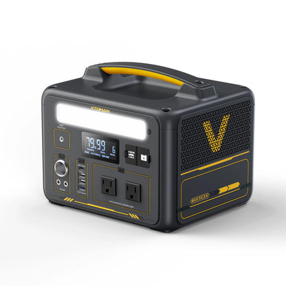 VTOMAN JUMP 600X Portable Power Station 299Wh Solar Generator LiFePO4 1200W Peak Power Powerstation Emergency Backup