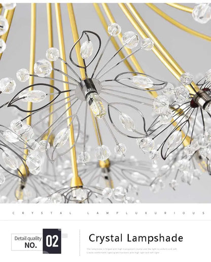 Ceiling Led Chandelier Modern Crystal Lamp Lustre Living Room Hanging Light Fixtures Kitchen Bedroom Home Decoration Black