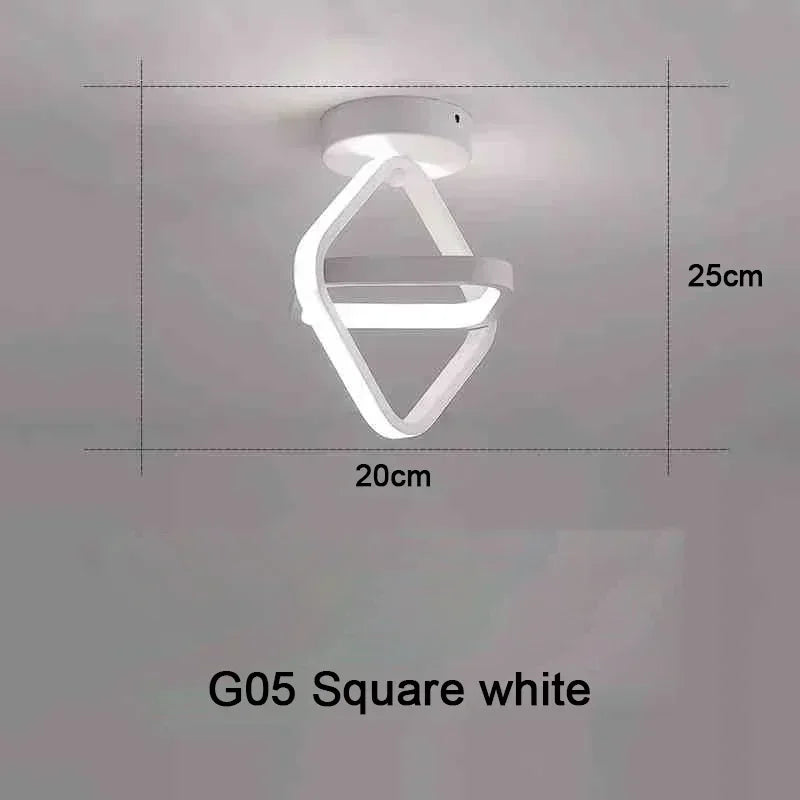 LED Strip Aisle Ceiling Lights Modern Minimalist Living Room Lamps For Balcony Entrance Home Decor Fixtures various styles