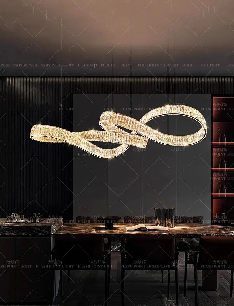 home decorationPendant lights, luxury crystal living room chandelier, dining room Pendant lamp, ceiling light, indoor lighting