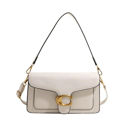 26 New Niche Bag Women's Premium Texture Solid Color Simple and Versatile Small Square & Commuter Multi-Compartment Shoulder Bag