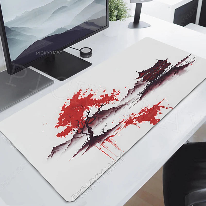 Ink Painting Desk Mat Gamer Mousepads Company Mouse Pad Office Desk Pads Large Mousepad Chinese Style Mouse Mats For Computer