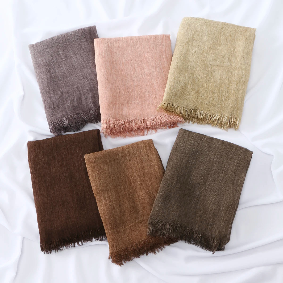 Women Crinkle Modal Rayon Hijab Muslim Scarf Shawls Solid Color Headband Femme Breathable Headwrap Turban Ramanda 180*70cm