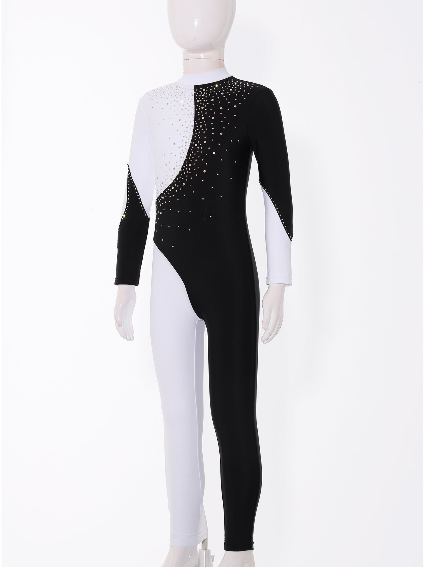Kids Girls Long Sleeve Gymnastics Leotard Bodysuit Teens Gymnastics Jumpsuit for Girl Children Ballet Dance Costume Dancewear