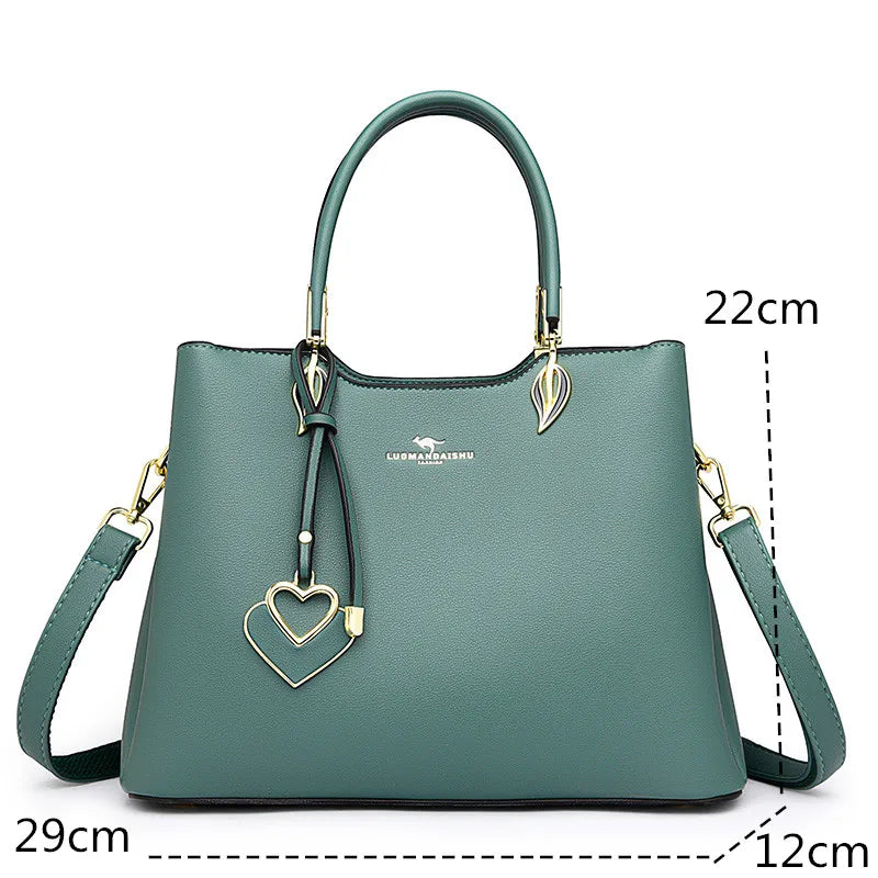 2023 Luxury Women Designer  Shoulder Crossbody  Fashion Ladies Large Capacity Leather Handbag Shopper Brand Messenger Totes