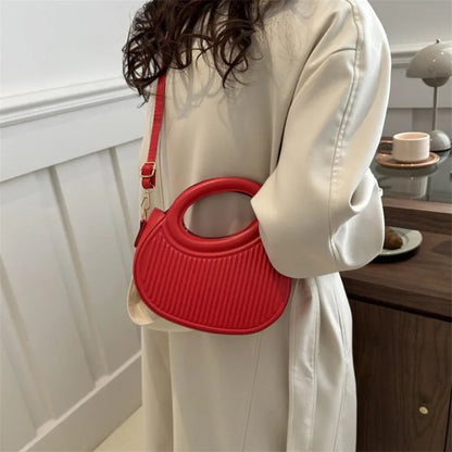 Chic Stripe Design Crossbody Bags for Women Elegant Synthetic Leather Handbag, Purse, Luxury Look Shoulder Bag for Everyday Use