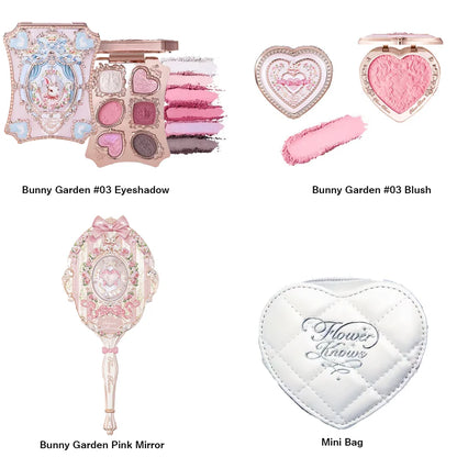 Makeup Flower Knows Set Swan Ballet Series Six Color Eyeshadow Palette Embossed Blusher Shine Lipstick Kit With Bag All In