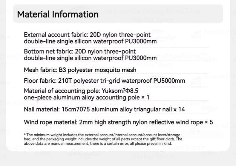 Naturehike Cloud Up Pro Tent Ultralight 1.36kg 1-2 Person 20D Waterproof Three Seasons for Camping Outdoor Hiking Backpack Tent